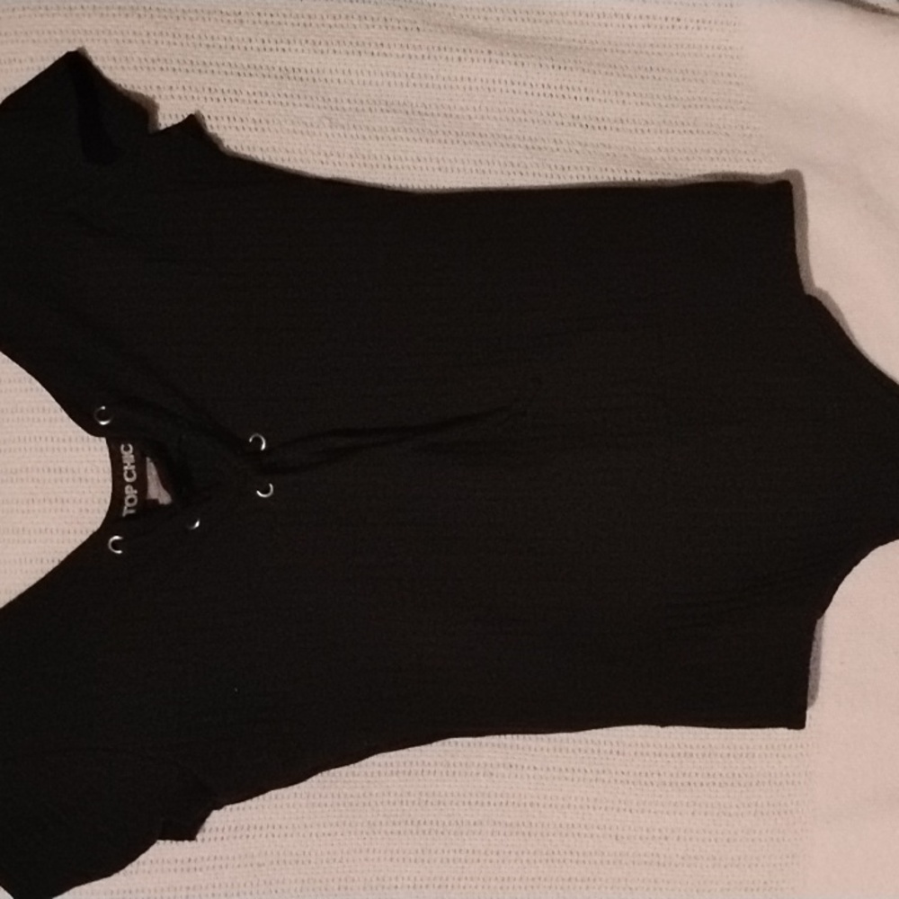 Black Lace-Up Bodysuit